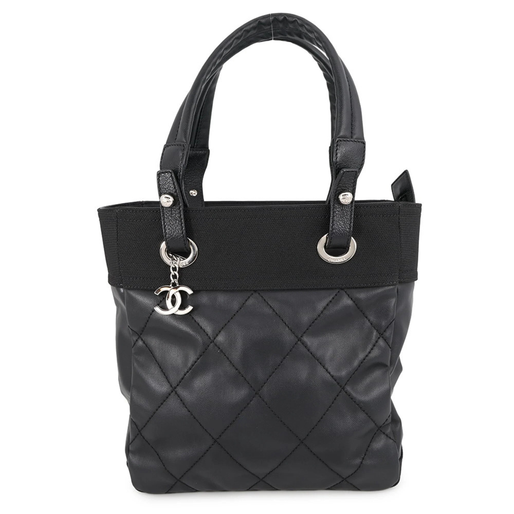 CHANEL Black Logo Tote Bag